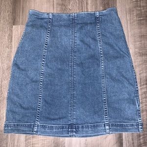 Free People High-Waisted Modern Femme Denim Skirt